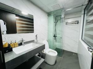 Koupelna v ubytování Trung Huyền Hotel