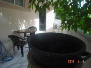 A patio or other outdoor area at Callisto studio