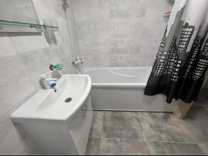 Koupelna v ubytování Narva Apartment AV + 2 fotografie
