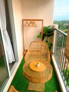 Balkón nebo terasa v ubytování Condo Room in Saekyung RC Guesthouse