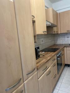 Kuchyň nebo kuchyňský kout v ubytování U6 Schöpfwerk Hostel 11