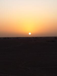 Alba o tramonto visti dall'interno del campeggio o dai dintorni