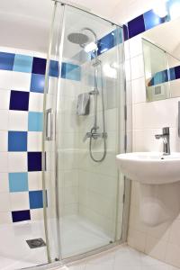 Koupelna v ubytování Hotel Kácov