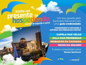 a flyer for a presentation of masjid novo pereceni synagogue at MAPP Hotel Aparecida-SP in Aparecida