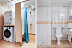 Koupelna v ubytování Drottninggatans Vandrarhem