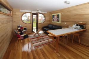 Posezení v ubytování Palafito Loft