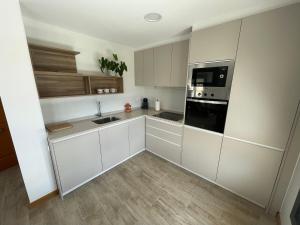A kitchen or kitchenette at Apartamentos Montejurra