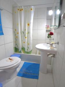 A bathroom at Ionia rooms