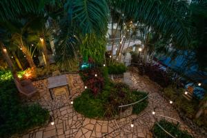 Jardín al aire libre en Lazy Parrot Inn