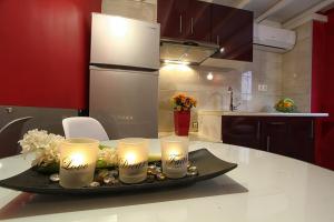 A kitchen or kitchenette at Ionia rooms