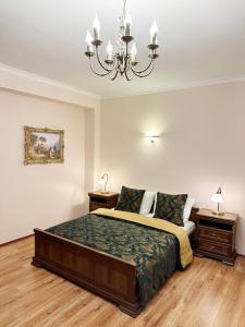En eller flere senge i et værelse på Quartier Victoria - Souterrain Am Goethepark