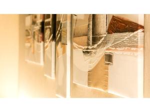 a close up of a glass door of a refrigerator at Hotel Three M - Vacation STAY 93395v in Kutchan