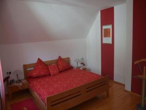 Cama ou camas em um quarto em Pleasant apartment in Pottenstein