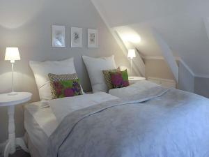 Postel nebo postele na pokoji v ubytování Attractive apartment in Westerstede