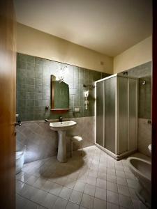 Koupelna v ubytování Hotel Ponte Molo