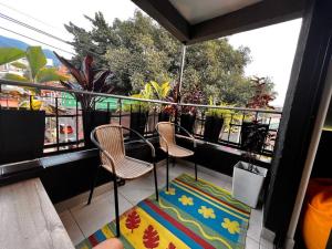 En balkon eller terrasse på POBLADO PARK LUXURY APARTMENT's