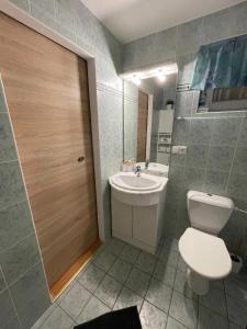 Koupelna v ubytování Apartmány Luhačovice