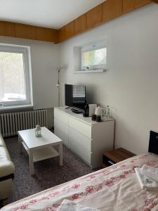 Kuchyň nebo kuchyňský kout v ubytování Apartmány Luhačovice