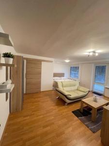 Postel nebo postele na pokoji v ubytování Apartmány Luhačovice