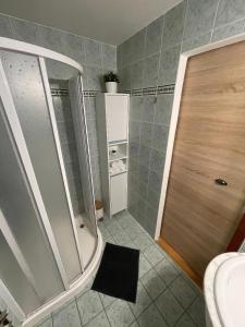 Koupelna v ubytování Apartmány Luhačovice