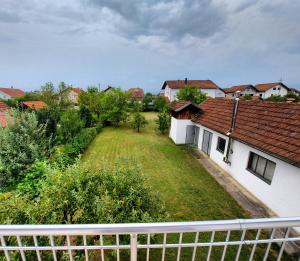 a view from the balcony of a house at Apartman TT Stan na dan Trn Laktaši in Laktaši