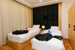 Letto o letti in una camera di Rizk Pyramids View Hotel