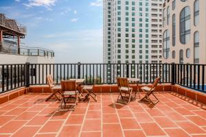 Balkón nebo terasa v ubytování BIDV Beach Hotel Nha Trang
