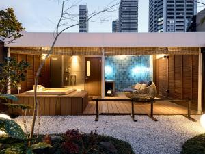 Κήπος έξω από το KONJAKUSO Osaka Bentencho "OKUJO-TEIEN" Rooftop Garden