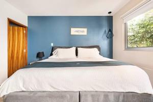 Ένα ή περισσότερα κρεβάτια σε δωμάτιο στο Excelente loft con terraza Polanco (INGA)
