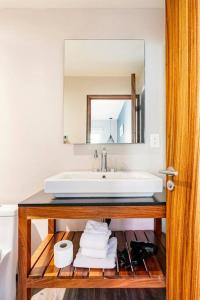 Ένα μπάνιο στο Excelente loft con terraza Polanco (INGA)