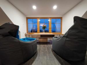 Posezení v ubytování Paradise Oasis holiday house