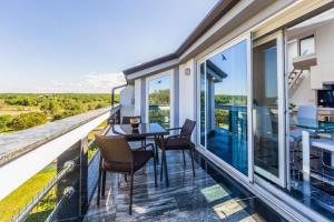 Balkón alebo terasa v ubytovaní Vista Exclusive seaview