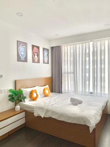 Ліжко або ліжка в номері Golden Apartment