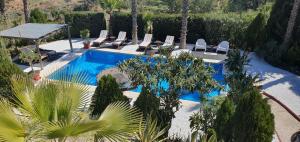 basen z leżakami i basen w obiekcie Bed & Breakfast | Guest House Casa Don Carlos w mieście Alhaurín el Grande