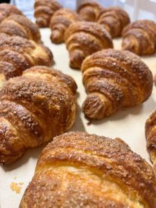 a bunch of pastries sitting on top of a table at Agriturismo Il Campagnino in Cremona