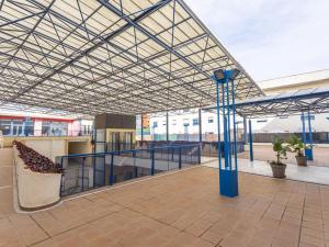 a covered area of a train station at Lux Bormujos - Vacacional Sevilla in Bormujos