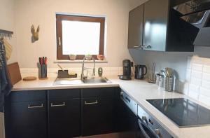 Η κουζίνα ή μικρή κουζίνα στο Au pied du pré, Appartement 6P