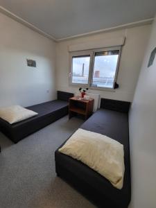 Ένα ή περισσότερα κρεβάτια σε δωμάτιο στο Hostel Atena