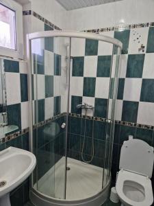 Koupelna v ubytování Odesa Hause