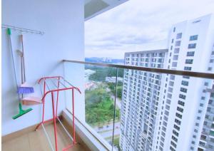 Μπαλκόνι ή βεράντα στο Beauty Cybersquare Ensuite with Pool View #CS2