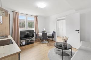 TV a/nebo společenská místnost v ubytování FarawayHomes Studio Leoben #P71
