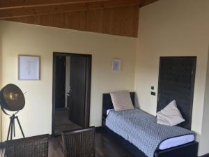 Ένα ή περισσότερα κρεβάτια σε δωμάτιο στο Einliegerwohnung 2 mit Garage