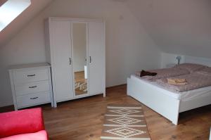 Ένα ή περισσότερα κρεβάτια σε δωμάτιο στο Likaskalács