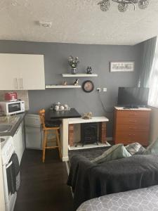 Кухня или мини-кухня в Sarnia holiday flats
