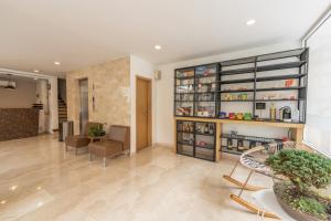 Η κουζίνα ή μικρή κουζίνα στο Basic Hotel Centenario by Hoteles MS