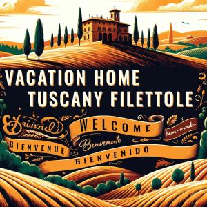 ヴェッキアーノにあるVacation Home Tuscany Filettole 3の別荘のポスター