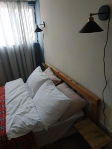 Een bed of bedden in een kamer bij Apartment Milena Tbilisi Onebedroom