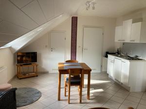 Kuchyň nebo kuchyňský kout v ubytování Appartment Haus Müller