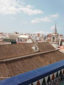 ウエルバにあるCONCEPCIÓN HOUSE HUELVA, pleno centro, GARAJE en el propio edificioの屋根から市街の景色を望む