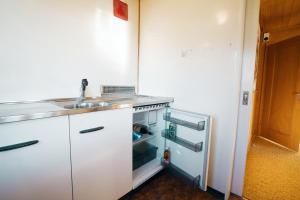 Kuchyň nebo kuchyňský kout v ubytování Chalet Engihalde